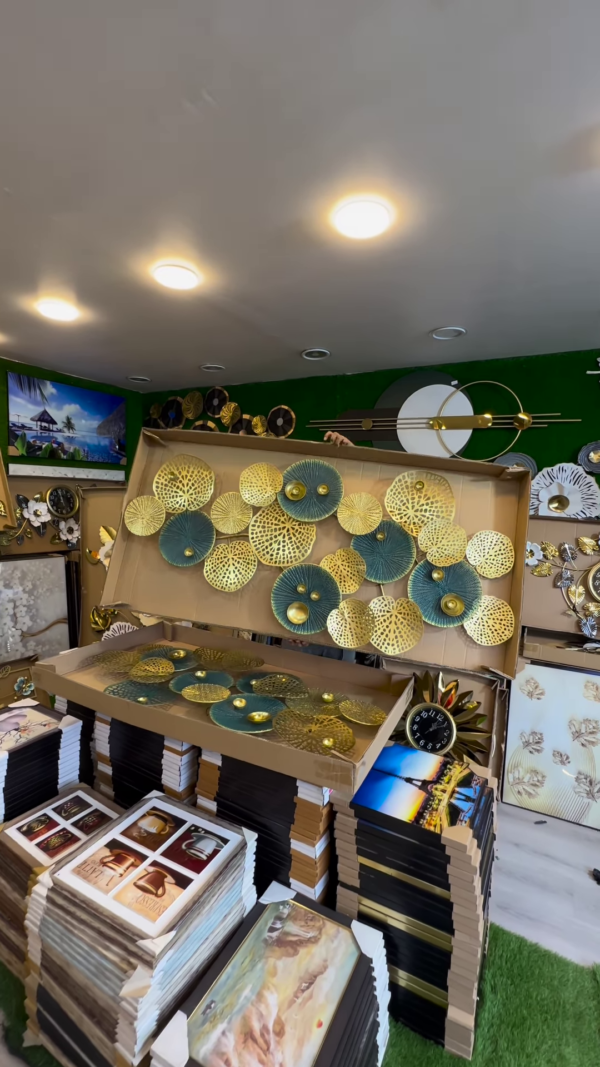 Golden Teal Metal Wall Art & Wall decor - Image 4
